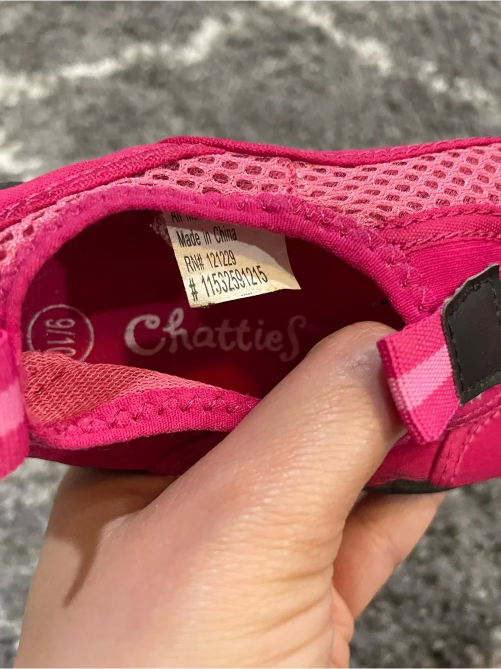 Chatties Kids Hot Pink Slip-On Water Shoes Size 9/10